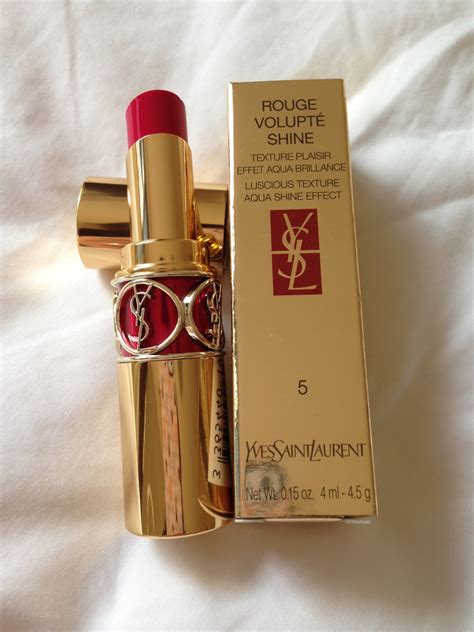 ysl rouge volupte shine 5 fuchsia in excess|YSL rouge volupte shine reviews.